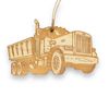 Ornament - Dump Truck - Raw wood