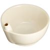 Arizuki Pottery Easy Dinnerware Small Bowl with Brush (4.7 x 4.5 x 2.8 inches (12 x 11.5 x 7 cm), Ceramic, Silicone Bottom, Universal Design, Meal Tool