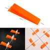 DC VOLTAGE 100pcs Tile Leveling System, Tile Level Wedge Spacer Plus, Reusable Wedges with Tile Leveling Pliers (Orange)