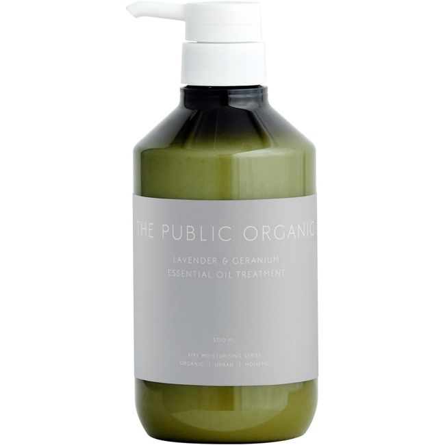 The Public Organic Treatment Bottle [Super Relax] 500mL Non-Silicon Amino Acid Hair Care Essential Oil Made in Japan