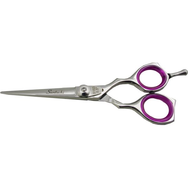 Suntachi 30152 Hair Cutting Scissors Straight Offset Silver