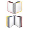QWORK® Wall Document Organiser, Display Panel Wall Unit for Storing and Displaying A4 Documents, Includes 10 Display Panels in Assorted Colours