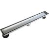 24 Inch Linear Shower Drain with Tile Insert Grate Professional Brushed 304 SS