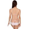 Lace Lined Cotton In Elastic Bra & Shorts White