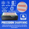 New Diamond Sharpening Block Stone SCCISORS Knives Sharpener Hand Tool