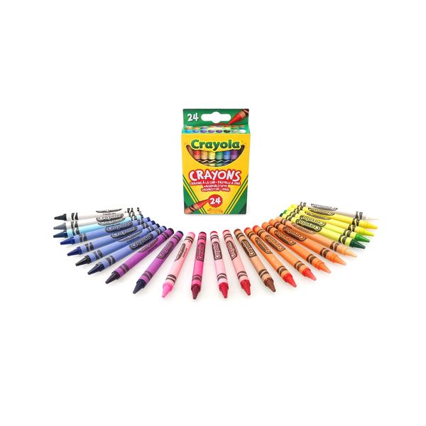 CRAYOLA Crayons, Bright Strong Colours, Multi, 24 Count (Pack of 1)