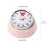 Tissting Mechanical Kitchen Timer, Countdown Timer Visual Timer Management Cooking Magnetic Timer Clock 60 Minutes Rotating Egg Timer for Cooking Classroom Fitness (Yellow)