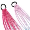 YFFSFDC Hair Extensions, Braided, 3 Colors, Kids, Stylish, Cute, Wig, Kids, Dance, Events, Halloween, Hair Extensions, Gradient Color Extensions (B)