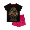 Harry Potter Hogwarts Girls' Short Pyjamas, black