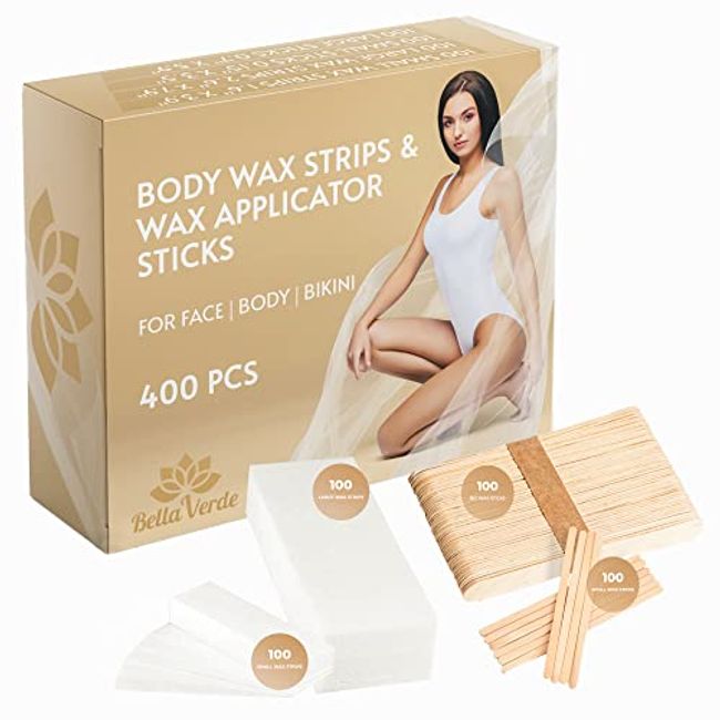 400PCS Wooden Wax Sticks Small Waxing Applicator Stick for Hair
