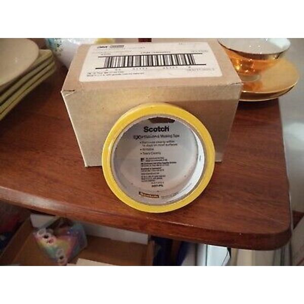 Scotch Expressions Yellow Masking Tape, 0.94 In. x 20 Yards, WRITABLE, REMOVBLE