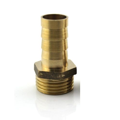Fitting 1/4" BSPP Male to 5/8" Barb Hose ID Brass Heater Pipe Oil Fuel Gas