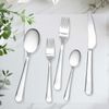 6 Pcs Silver Basic Teaspoon Stainless Steel