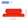 uxcell Hanging File Folder Tabs, 2" File Folder Tabs and Inserts Plastic Clear File Folder Labels for Hanging File Folders, Filing Tabs, Red, 50pcs
