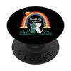 Pawsitively Huggable Cat Rainbow Design PopSockets Adhesive PopGrip
