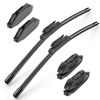 Front Replacement Windshield Wiper Blades Size 22" + 22" Set Pair-For Dodge Ram