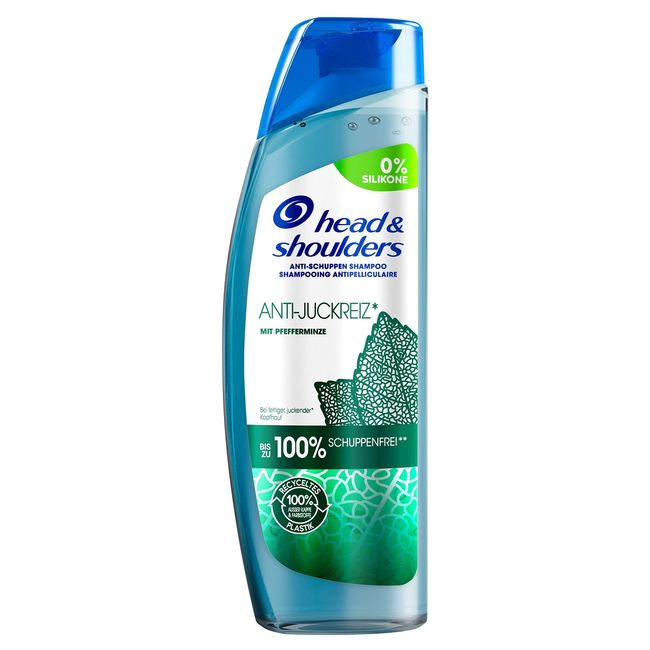 Head & Shoulders Anti-Schuppen Shampoo, Anti-Juckreiz, 250ml, bis zu 100% Schuppenfrei, Silikonfrei, mit Pfefferminze, Haarpflege, Kopfhautpflege, Frischegefühl