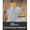 EZshoot Scope Leveling Kit High Precision Scope Bubble Level and Universal Magnetic Scope Level Reduce Long Distance Errors Gold