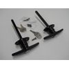 Truck Cap Cover Shell Topper Window T-Handle Lock Kits/Black/Twin Pack