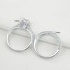 Newshe Bridal Band Set  Promise Ring for Her Solid Silver Perfect Gift Size 7