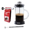 Set Caf. franc. cristal 600 ml + spoon clamp + foam