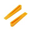 Tile Leveling Wedge, Wall Floor Leveler, 100pcs Tile Leveling System Wedges Tile Leveler Spacers for Tiling Tools Yellow DL-A02