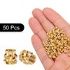 uxcell 50pcs M2.5 Thread Insert Brass Heat Set Insert M2.5x4mm OD 4mm New Ring Insert Nuts 3D Printed Brass Nuts Female Thread Insert Nuts