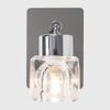 MiniSun Modern Silver Chrome & Glass Ice Cube Wall Light