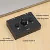 FEETER 3.5mm Audio Switcher, 2 Input 1 Output/1 Input 2 Output Audio Splitter Switcher, Audio Switcher Box, One-Key Mute Button