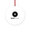 CafePress Body Builder 4" Round MDF Wood Ornament