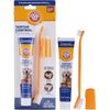 Arm & Hammer Tartar Control Kit for Dogs | Toothpaste, Brush & Fingerbrush | Red