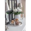 EDZARD Marlene Serving Tray, Round, Elegant, Silver-Plated, Tarnish-Resistant, Diameter 34 cm