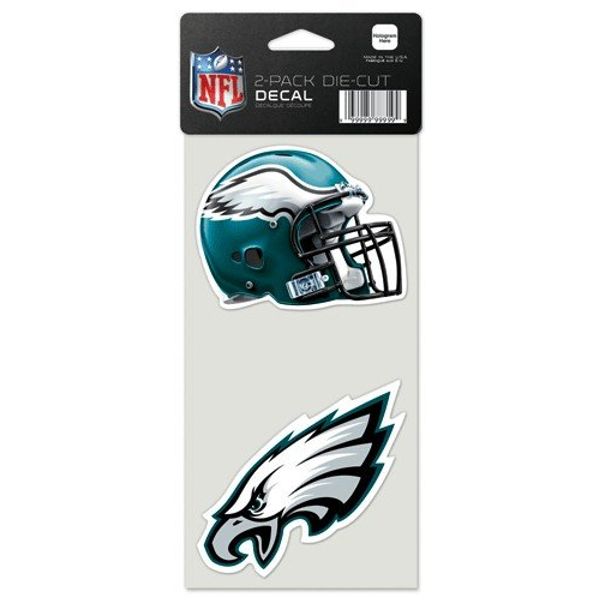 WinCraft Philadelphia Eagles Auto Decals 2 Pack - 4" by 4" Each