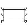 2 Kayak Storage Rack ​Freestanding Adjustable Canoe SUP Stand w/Lockable Wheels
