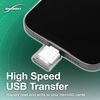 BoxWave Adapter Compatible with Flextail Evo Lantern - Micro SD Card miniReader, USB Type-C OTG Reader USB3.0 Adapter Keychain - Metallic Silver