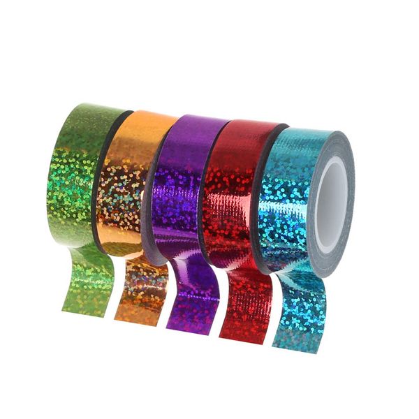 Gymnastikband, rhythmische Gymnastik, Dekoration, Glitzertape, Washi-Tape, 15 mm x 5 m