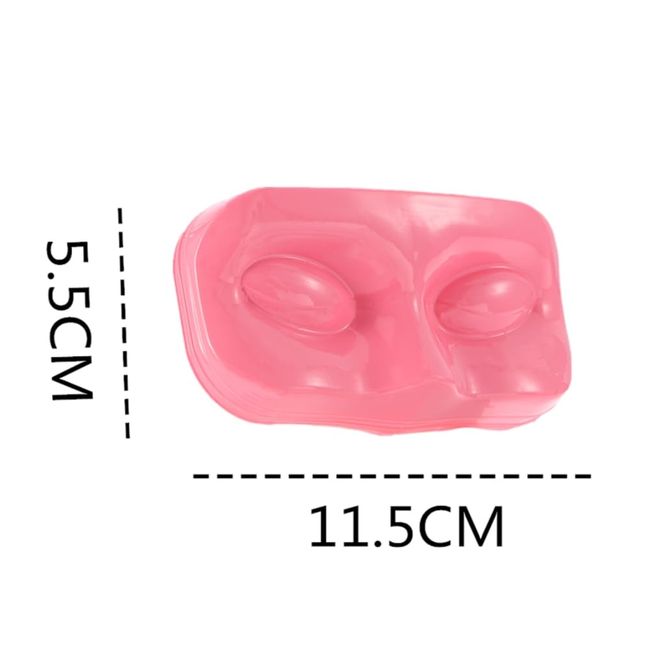 10Pcs Eyelash Face Support False Eyelash Case, Eyelash Packing Trays Eyelash Display Tray Eyelash Storage Tray Container