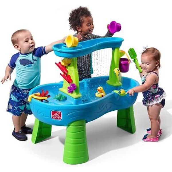 Step2 Rain Showers Splash Pond Toddler Water Table, Kids and Sand...