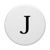 J Initial Black And White Monogram Letter PopSockets Adhesive PopGrip