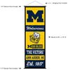 Michigan Team University Wolverines Banner and Scroll Sign