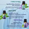 WECONA Clean Essential Oils Set - 6 x 10 ml Fragrance Oil for Diffuser & Humidifier, Natural Pure Essential Oils for Home, Fragrance Oil for Candles & DIY, Candles Fragrance Oil Gift Set