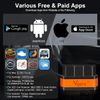 vLinker iCar2 BLE 4.0 OBD2 Bluetooth Adapter Auto Scanner Car Diagnostic Tools Engine System Diagnostic Tools for Android/IOS (Black/Orange)