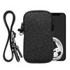 kwmobile Smartphone Shoulder Medium - 5.5" - Neoprene Smartphone Neck Protective Case Gray/White