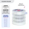 Stretch Magic Clear 4 Assorted Pack - 0.5mm, 0.7mm, 0.8mm & 1.0mm (25m Total)