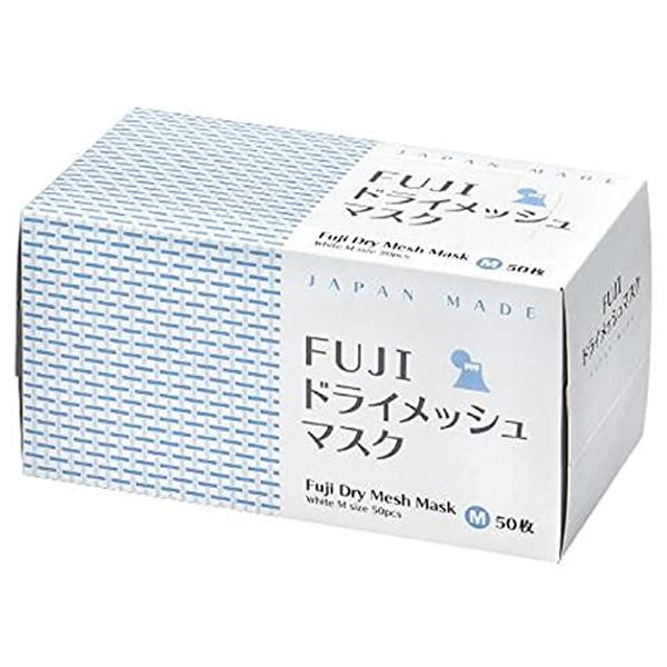 Ci Medical Mask Made in Japan 50 FUJI Dry Mesh Mask White M Size 50 per Box