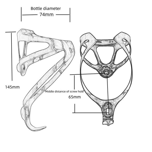 Bike Cup Holder No Screws, Bike Water Bottle Cages for Mountain