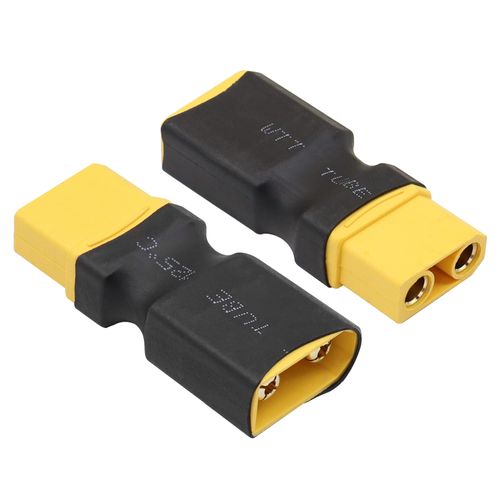 RIIEYOCA XT90 Male to Female Connector Adapter, 2 Pack, Gold Plated, Standard XT90 Connector, Compatible with RC FPV Car Plane Drone LiPo Battery etc