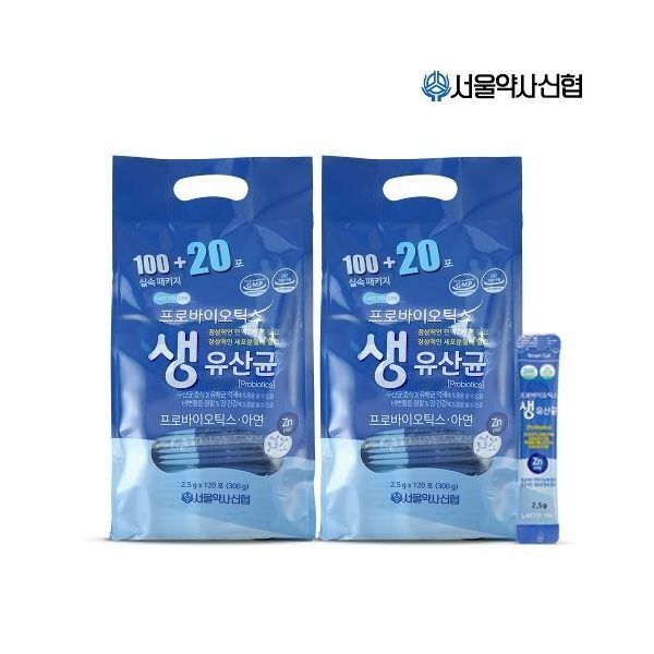 Seoul Pharmacist Credit Union (T) Probiotics Live Lactobacillus 2.5g 120 sachets (refill pack) 1+1