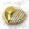ASCENDAS Glitter Heart USB Memory 16GB Gold