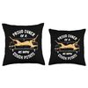 Greyhound Rescue - Proud Owner 45MPH Couch Potato Throw Pillow